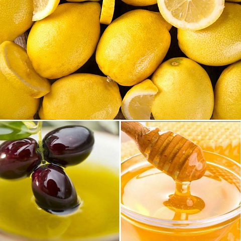мед, лимон и зехтин