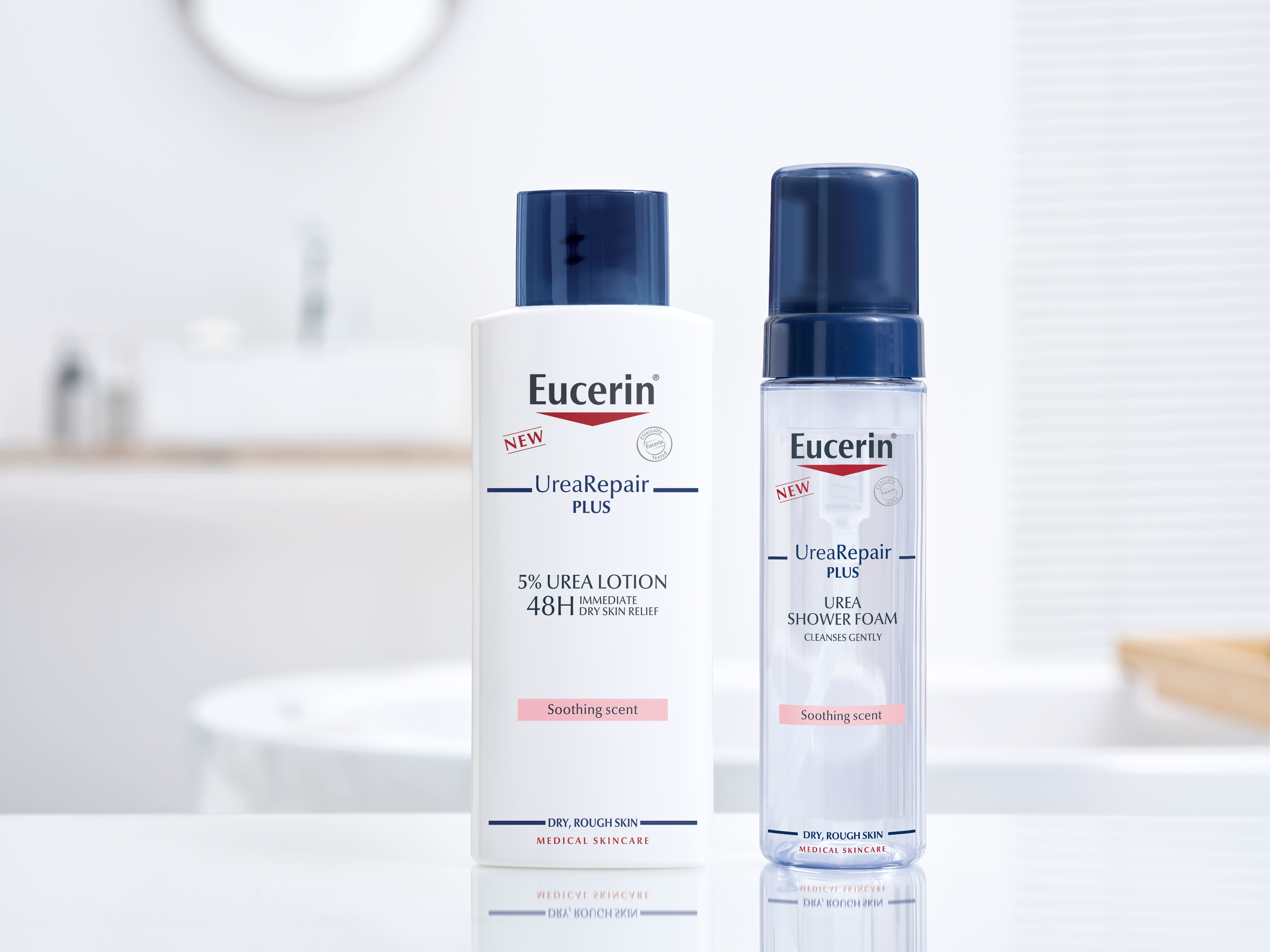 Новата Eucerin® UreaRepair PLUS Пяна за лице и тяло